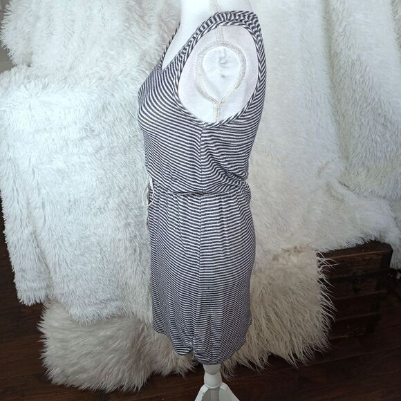 PAPERMOON NAVY & WHITE STRIPE DRESS SZ.S/M GUC - Picture 5 of 7